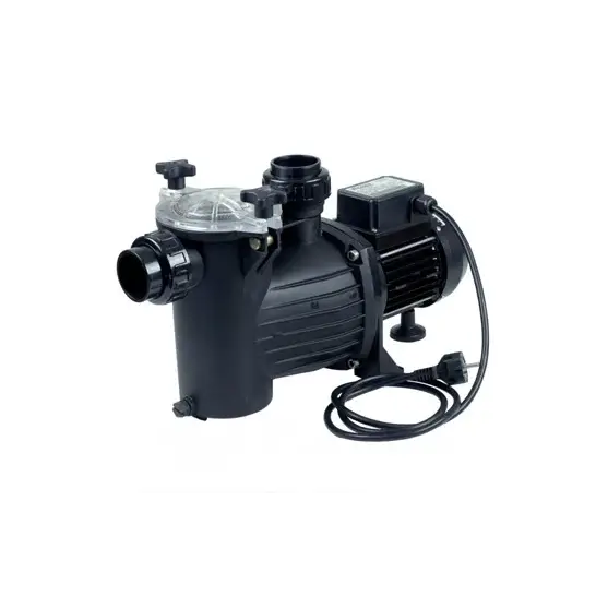 Brilix Preva crikulationspump 12m3/h svart poolpump med klar lock